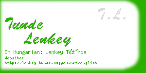 tunde lenkey business card